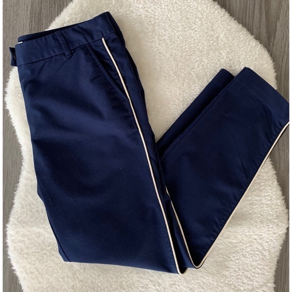 VINEYARD Vines Nautical Tuxedo Ankle Pants Blue Size 4 - Picture 14 of 14